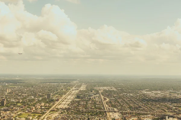 Chicago skyline uitzicht vanuit de lucht — Stockfoto