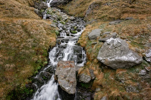 Water Fall Mountains Winter Landscape — Stock Photo, Image