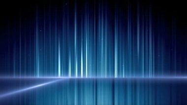 Kabarcık yükselen ile mavi ayna yüzey