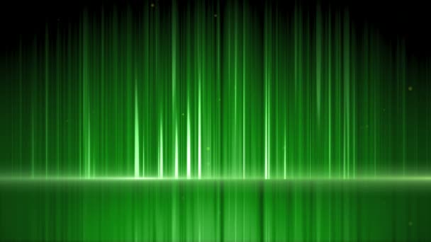 Surface miroir verte avec bulle montant 