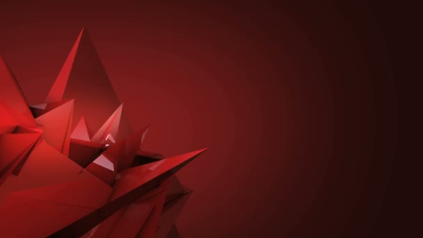 Toile rouge avec transformée en cristal 