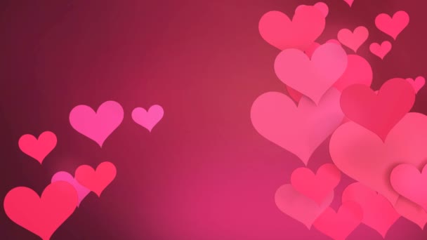 Beau battement en forme de coeur entrelacé 
