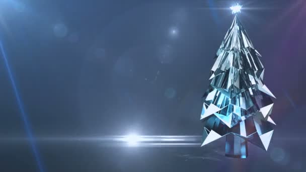 Kristal Noel ağacı — Stok video