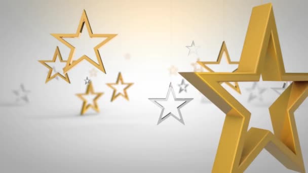 Étoiles d'or tournantes 