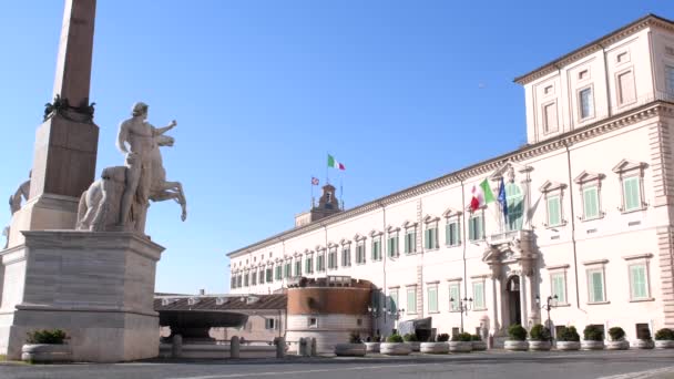 ローマのクイリナーレ宮殿、大統領の住居 — ストック動画