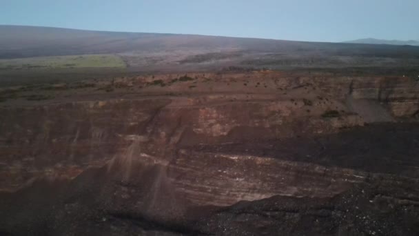 ハワイのビッグアイランドのクレーター・キラウエア火山 — ストック動画