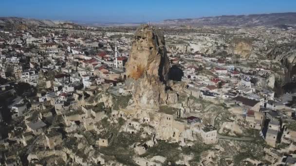 Ortahisar，土耳其Cappadocia，Nevsehir省urgup区的一个小镇 — 图库视频影像