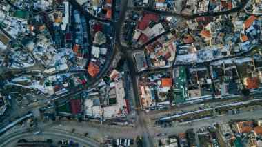 Kapadokya 'daki Goreme kasabası, Orta Anadolu, Türkiye