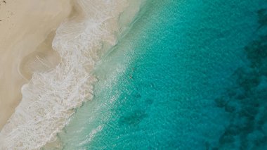 Culebra Porto Riko 'da güzel tropik Zoni plajı. Yüksek kalite fotoğraf