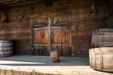 Fort Ross, Fort Ross State Park, California 'daki tarihi Rus kalesi. Yüksek kalite fotoğraf