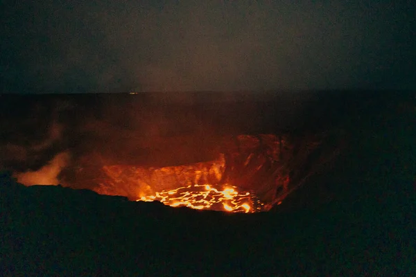 Närbild Ett Lavaflöde Vulkanen Kilauea Hawaii Big Island Högkvalitativt Foto — Stockfoto