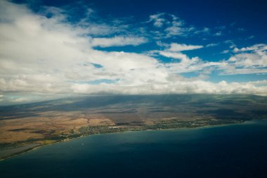 Maui Hawaii 'nin Tropik Ada Cennet Doğa Sahnesi' nin Güzel Hava Manzarası. Yüksek kalite fotoğraf