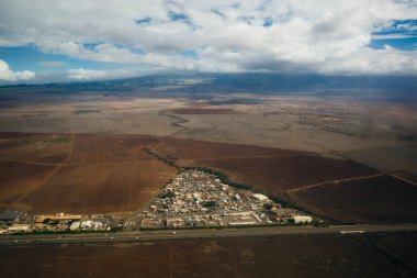 Maui Hawaii 'nin Tropik Ada Cennet Doğa Sahnesi' nin Güzel Hava Manzarası. Yüksek kalite fotoğraf