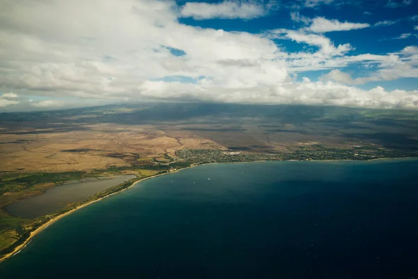 Bela Vista Aérea Ilha Tropical Paradise Nature Cena Maui Hawaii — Fotografia de Stock