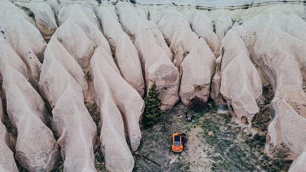 Vale Das Rosas Goreme Capadócia Turquia Foto Alta Qualidade — Fotografia de Stock