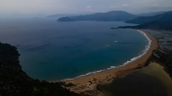 Iztuzu Beach Uitzicht Vanaf Hill Dalyan Van Turkije Hoge Kwaliteit — Stockfoto