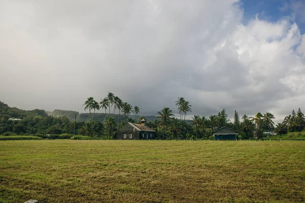 Des Roches Lave Noire Bordent Rivage Keanae Sur Route Hana — Photo