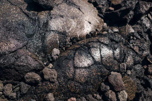 Fekete Lávamező Hawaiin — Stock Fotó