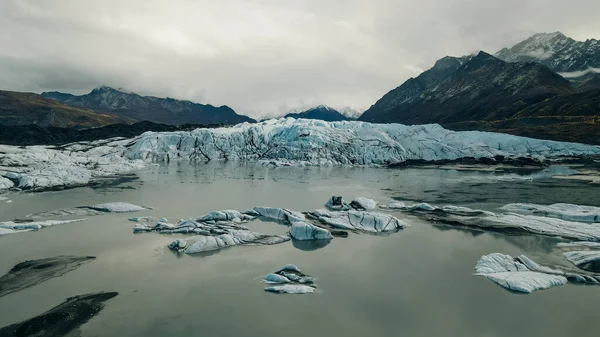 Vista Aérea Del Área Recreo Estatal Del Glaciar Matanuska Alaska —  Fotos de Stock