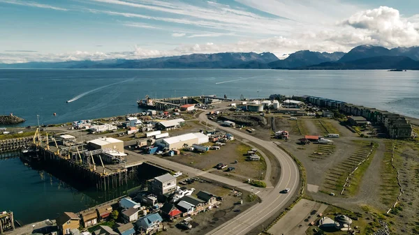 Homer Spit Homer Alaska Aerial View High Quality Photo — Stock Photo, Image