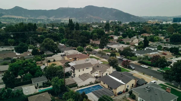 Aerial View Burbank Area Los Angeles High Quality Photo — Stock Photo, Image