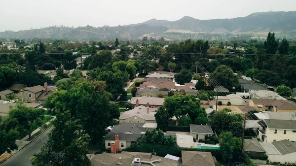 Aerial View Burbank Area Los Angeles High Quality Photo — Stock Photo, Image