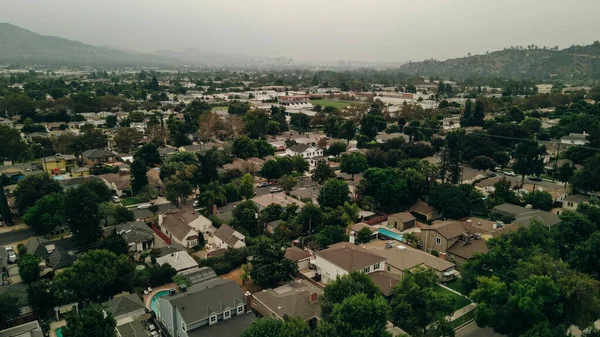 Aerial View Burbank Area Los Angeles High Quality Photo — Stock Photo, Image