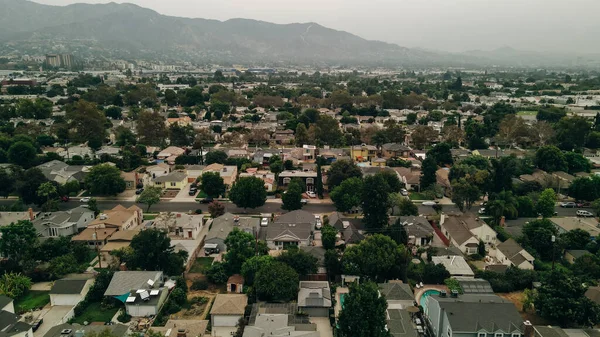 Légi Felvétel Burbankről Los Angeles Környékéről Kiváló Minőségű Fénykép — Stock Fotó