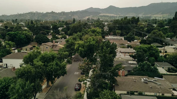 Légi Felvétel Burbankről Los Angeles Környékéről Kiváló Minőségű Fénykép — Stock Fotó