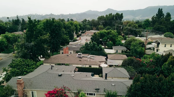 Вид Воздуха Бербанк Район Лос Анджелеса Высокое Качество Фото — стоковое фото