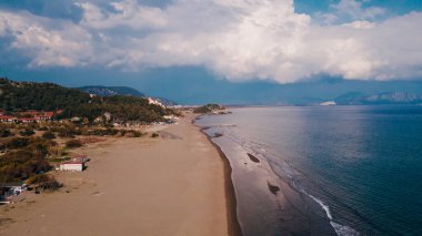 Sarigerme Sarced Beach 'in hindi görüntüsü. Yüksek kalite fotoğraf
