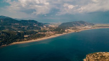 Sarigerme Sarced Beach 'in hindi görüntüsü. Yüksek kalite fotoğraf