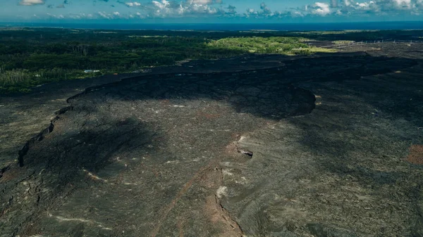 Frozen Lava Kilauea Volcano Big Island Hawaii High Quality Photo — Stock Photo, Image