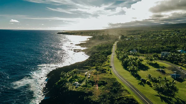 空の景色Kalapana Seaview Estates 大きな島 ハワイ 高品質の写真 — ストック写真