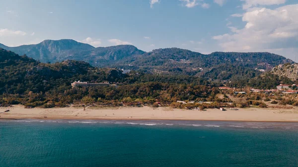 Sarigerme Sarced Beach 'in hindi görüntüsü. Yüksek kalite fotoğraf