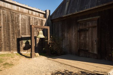Fort Ross, Fort Ross State Park, California 'daki tarihi Rus kalesi. Yüksek kalite fotoğraf