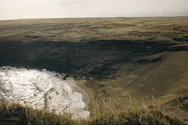 Spiaggia Sabbia Verde Big Island Hawaii — Foto Stock