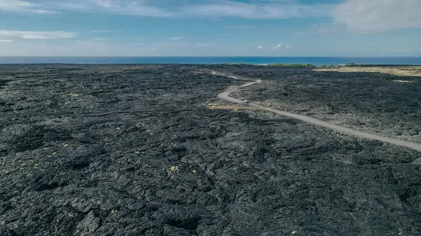 Chain Craters Road Hawaii Volcanoes National Park Levande Med Blå — Stockfoto