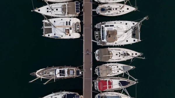 Aerial View Marina Fethie Turkey High Quality Photo — Stock Photo, Image