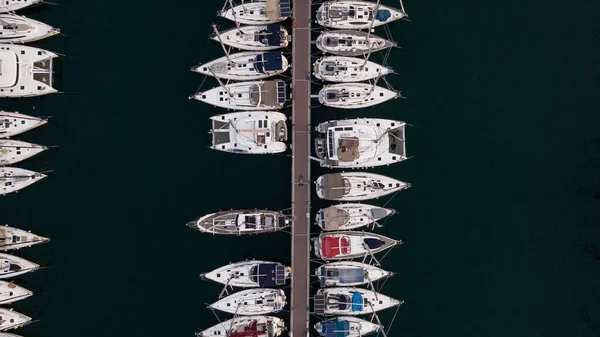 Aerial View Marina Fethie Turkey High Quality Photo — Stock Photo, Image