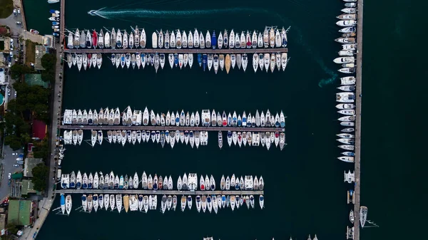 Letecký Pohled Přístav Fethie Krocana Kvalitní Fotografie — Stock fotografie