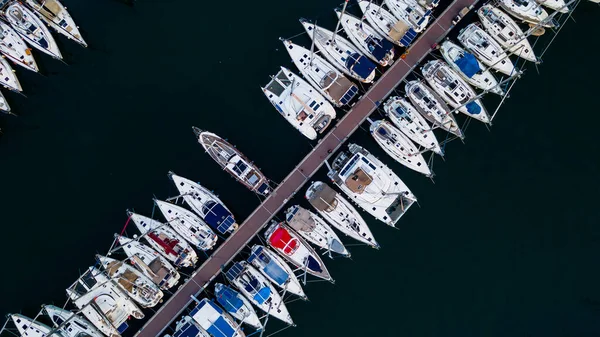 Aerial View Marina Fethie Turkey High Quality Photo — Stock Photo, Image