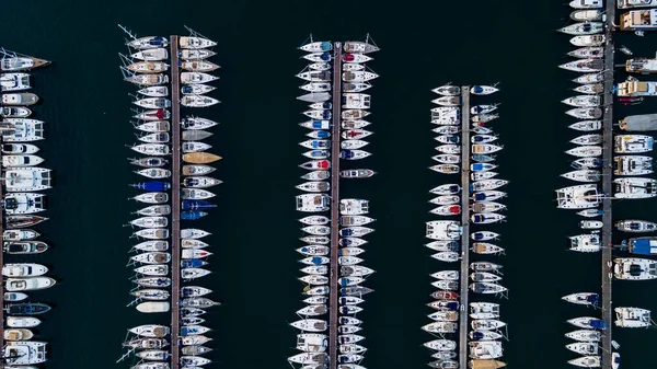 Luchtfoto Van Jachthaven Fethie Kalkoen Hoge Kwaliteit Foto — Stockfoto