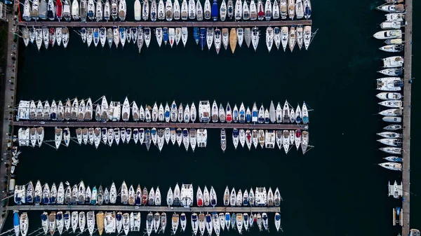 Letecký Pohled Přístav Fethie Krocana Kvalitní Fotografie — Stock fotografie