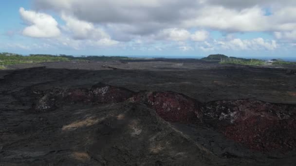 夏威夷大岛的航拍图- 2021年左右。Kilauea Volcano的空中景观. — 图库视频影像