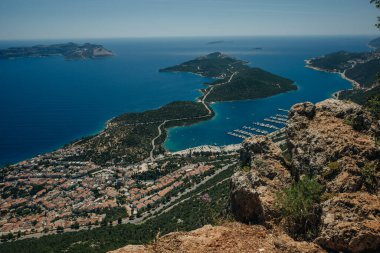 Hiking Lycian way. Kas view point, Turkey