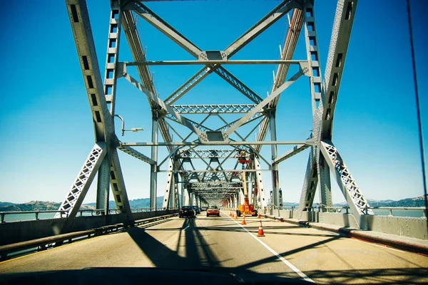 Driving Richmond San Rafael Bridge John Mccarthy Memorial Bridge San — Stock Photo, Image