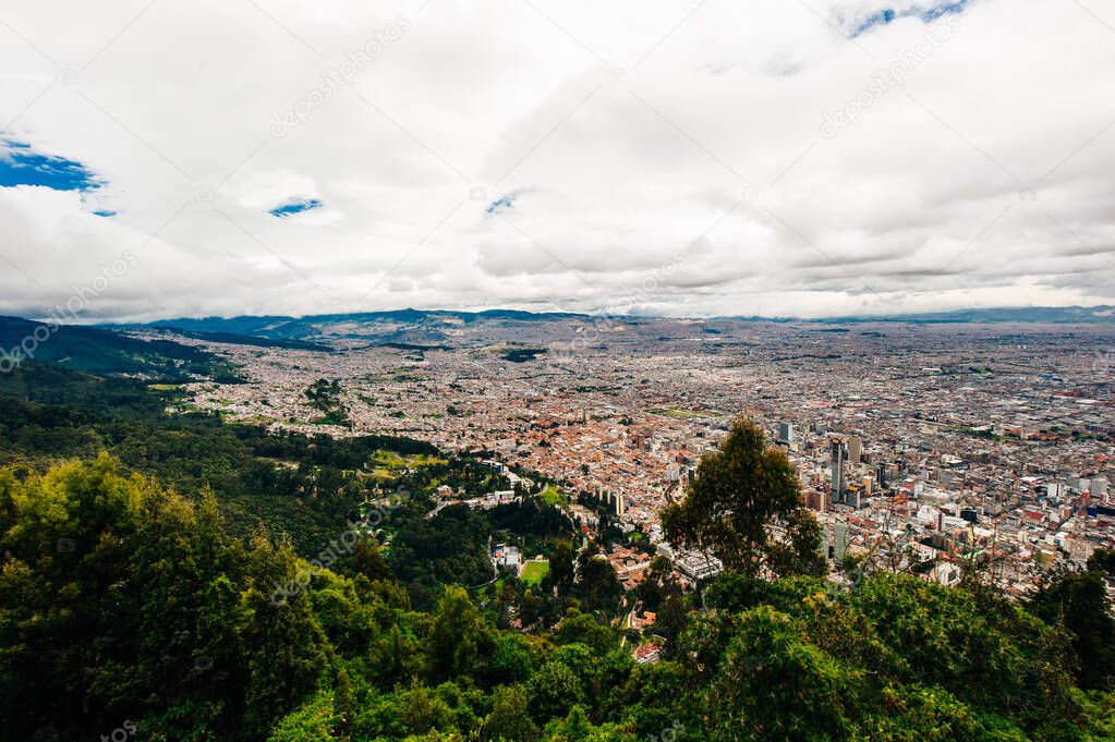 Colombia Bogota City Medellin Cerro monserrate Travels. High quality photo