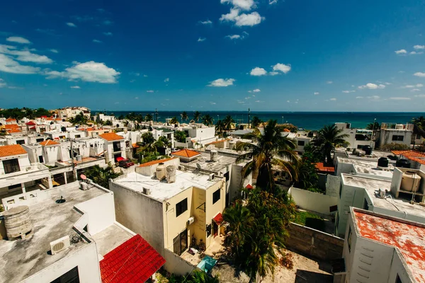 Cancun Mexico Dec 2020 Área Residencial Playa Blanca Foto Alta — Fotografia de Stock