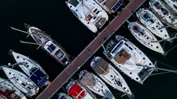 Luchtfoto Van Jachthaven Fethie Kalkoen Hoge Kwaliteit Foto — Stockfoto